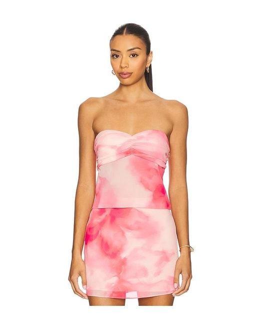 Lovers + Friends Pink Mariah Top