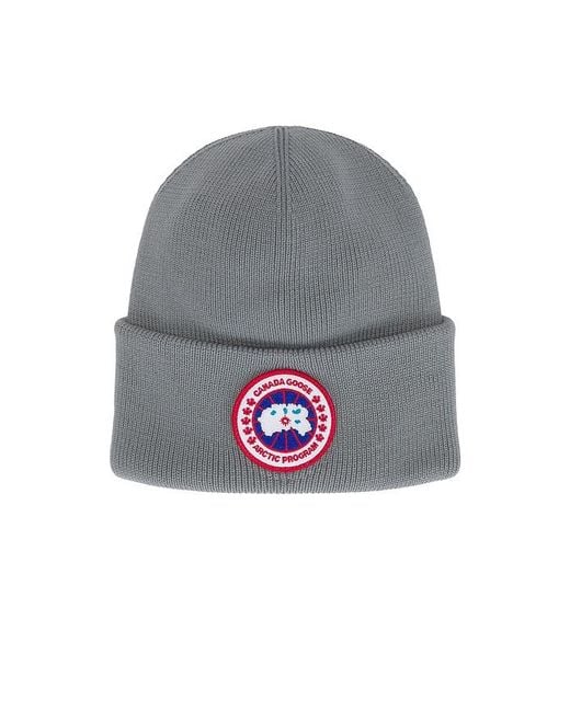 Canada Goose Gray Arctic Toque Beanie for men