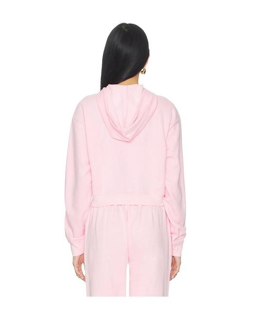 Beyond Yoga Pink Luxefleece Zip Up Hoodie
