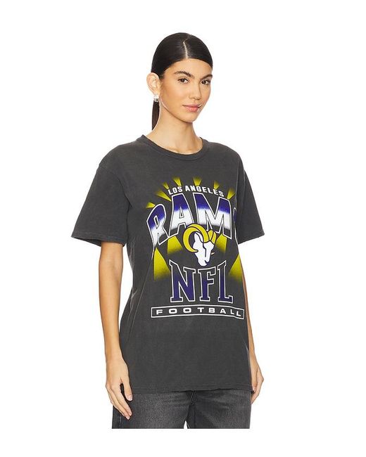 Junk Food Black Rams Chrome Vintage Tee