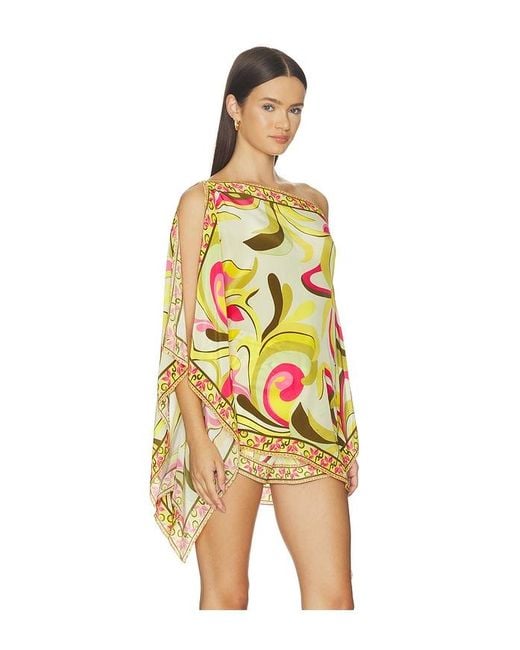 Rococo Sand Yellow Square Scarf Top
