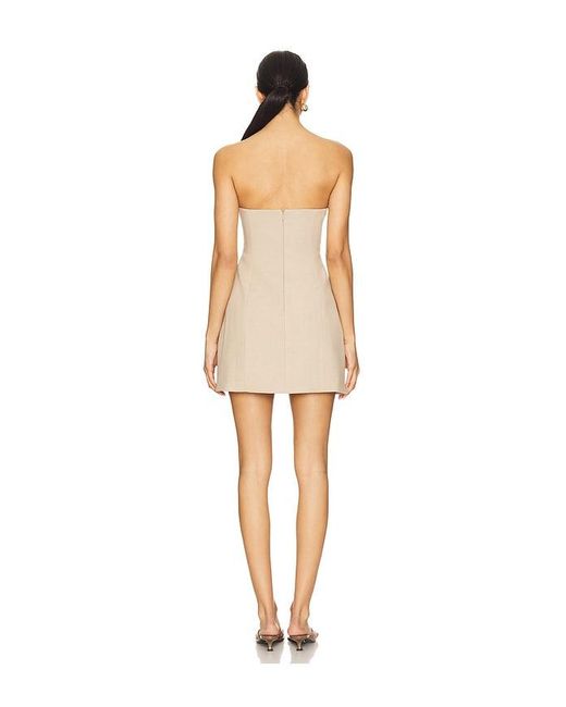 Bardot Natural Madeline Hour Glass Mini Dress