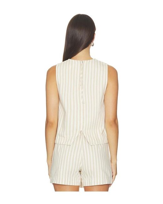 Madewell White Button Back Shell Top