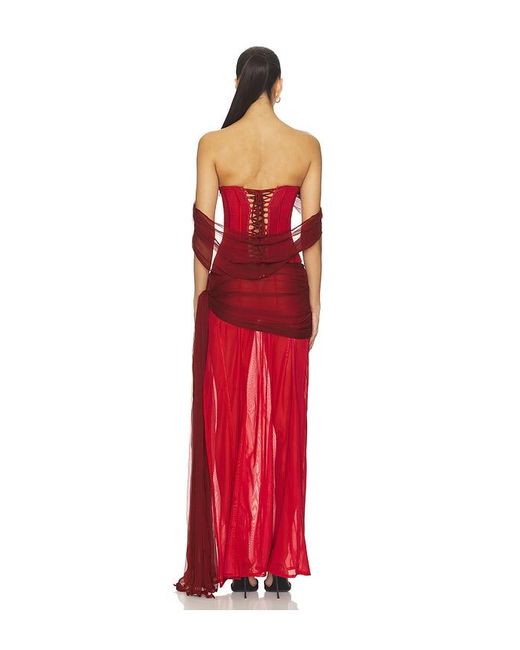 AMOR MIA Red Nemesis Maxi Dress