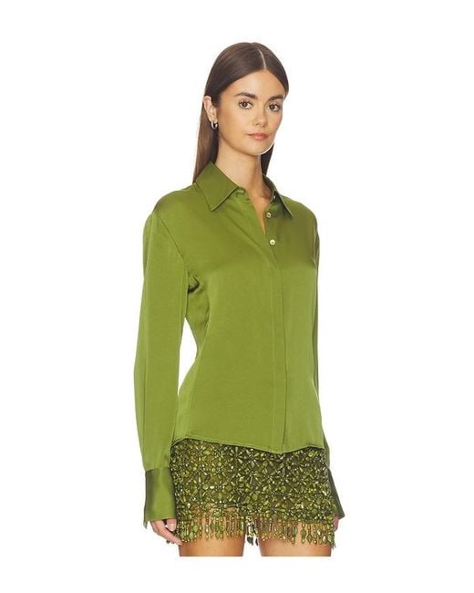 Cult Gaia Green Cynara Top
