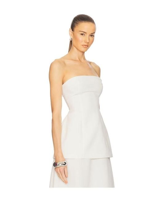 Helsa White Tunika-Oberteil The Heavy Crepe