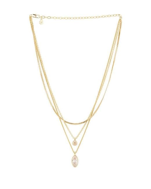 Ettika Metallic Classic Multi Stone Pendant