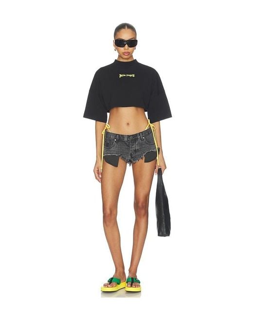 One Teaspoon Blue Micro Dukes Low Waist Denim Shorts