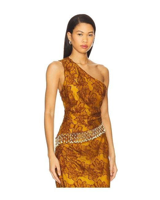 House of Harlow 1960 Orange X Revolve Gema Top