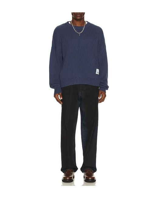 Obey Black Classic Baggy Spray Jeans for men