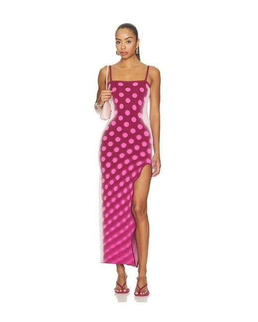 Ph5 Red Iris Maxi Tank Dress