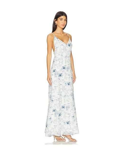 SNDY'S White Pomelo Maxi Dress