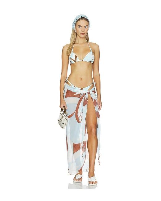 Seven Wonders Multicolor Xyla Front Tie Maxi Skirt