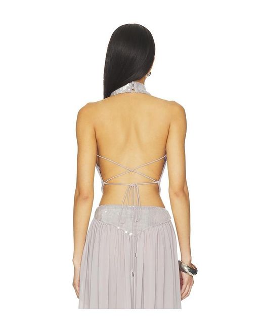 retroféte Multicolor Pyna Sequin Top