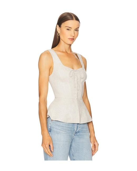 Ronny Kobo White Catalan Top