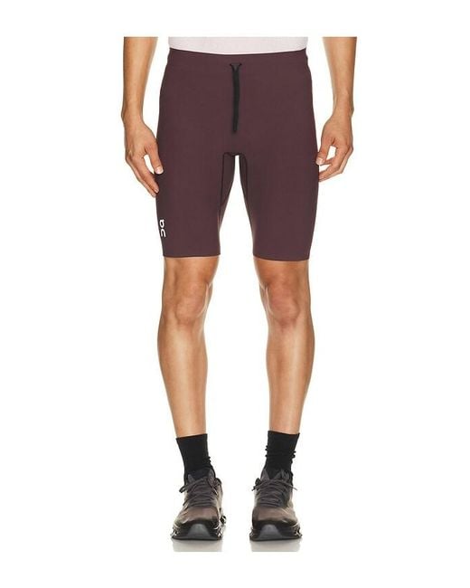 On Shoes Red Zero Half Tights for men