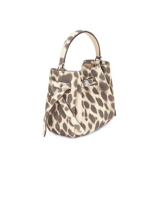Tory Burch White Romy Suede Mini Bucket Bag