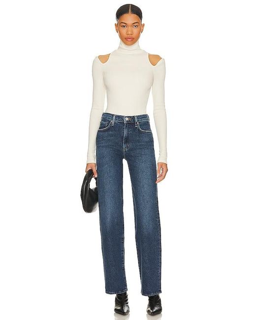 Agolde Blue Harper Mid Rise Straight
