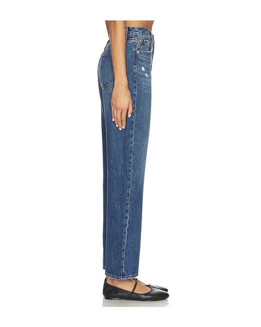 Pistola Blue Cassie Super High Rise Straight Jeans