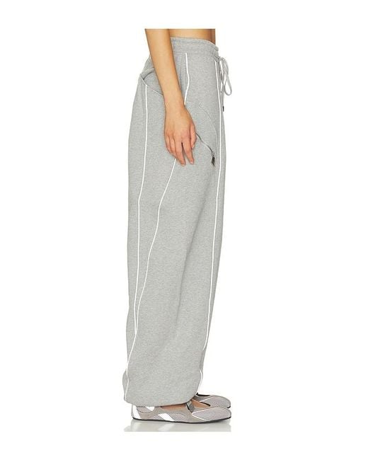 The Attico Gray Fleece Pant