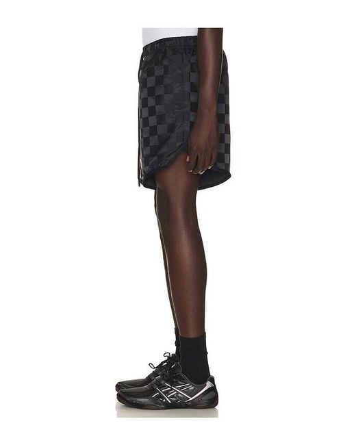 Fear Of God Black Checkered Gym Short for men
