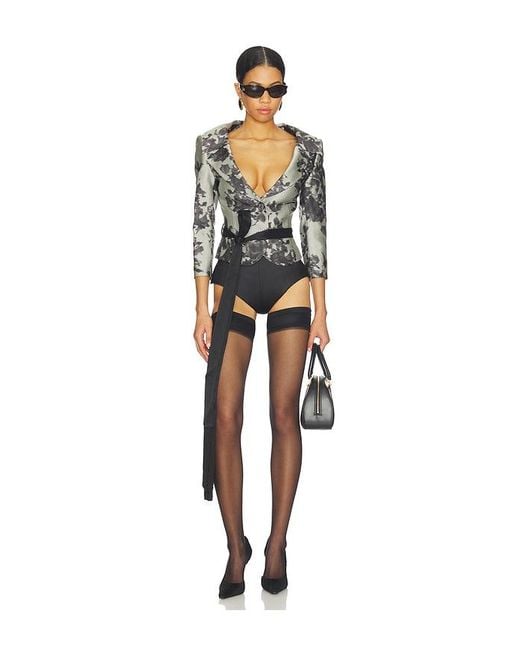 Markgong Multicolor Polka Dot Cropped Jacket
