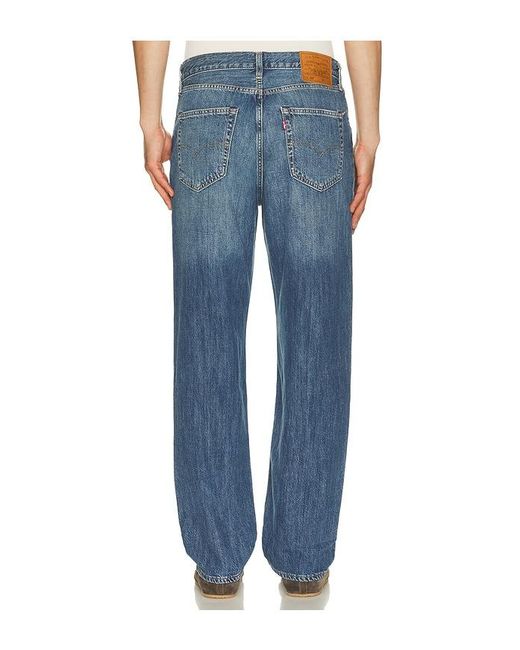 Levi's Blue 568 Loose Straight Jeans for men