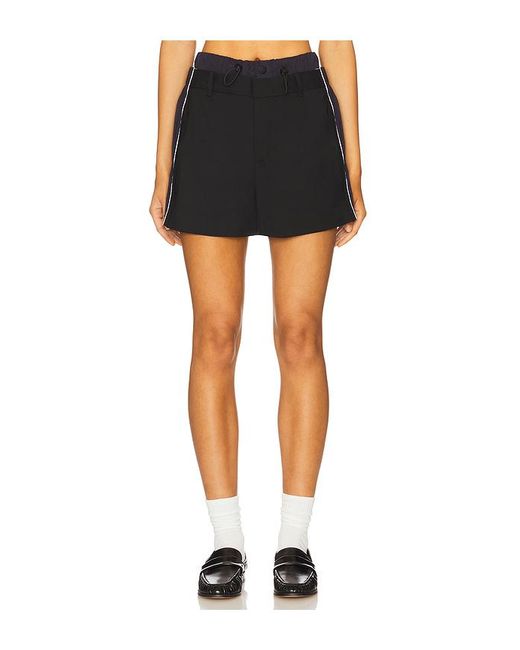 Monse Black Deconstructed Suiting Short