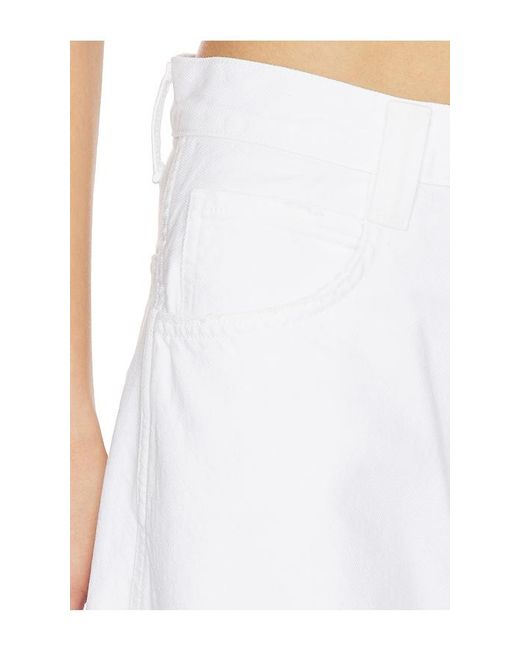 Agolde White Laria Pieced Jean