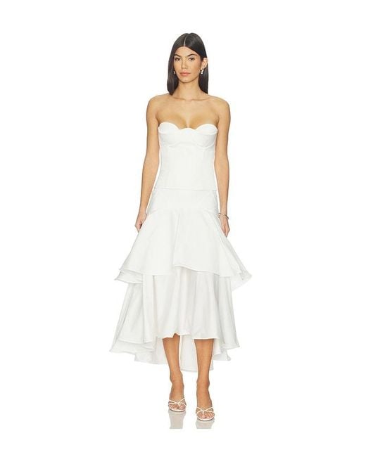 Anna October White Haniya Maxi Skirt