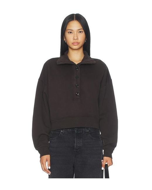 Citizens of Humanity Black Mirelle Funnel Neck Pullover