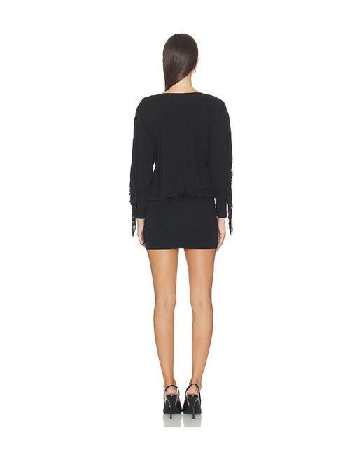 Nii HAI Black Elle Fringe Dress
