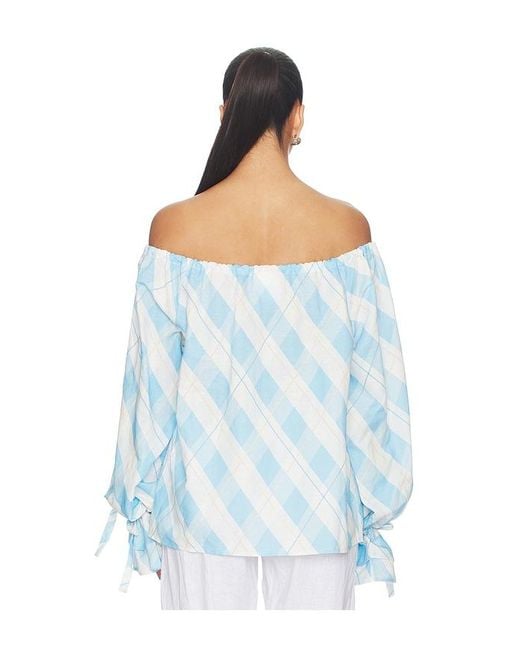 Sleeper Blue Cha-Cha Lounge Blouse
