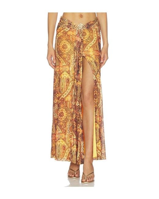 Runaway the Label Multicolor Skylar Ruched Maxi Skirt