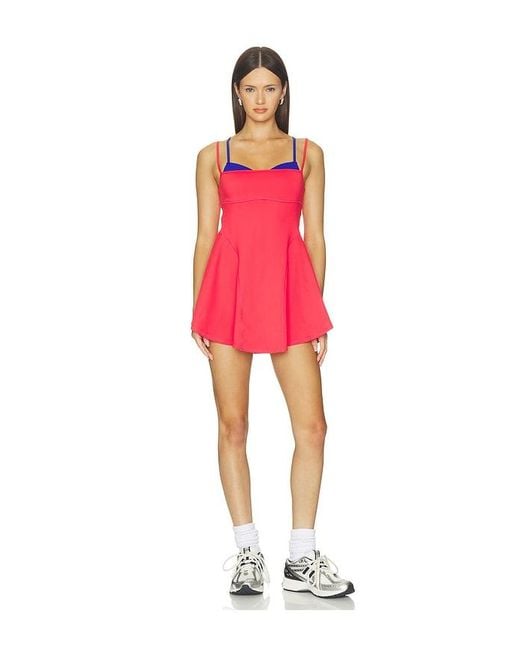Free People Red X Fp Movement Baseline Tennis Dress