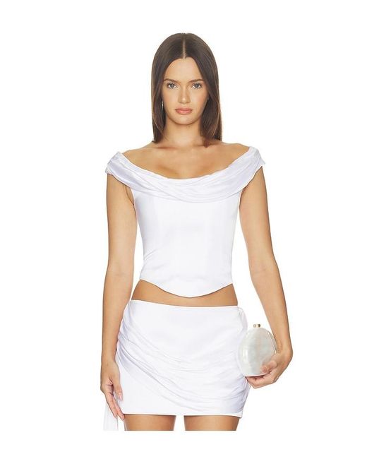 Lovers + Friends White X Revolve Rosalie Top