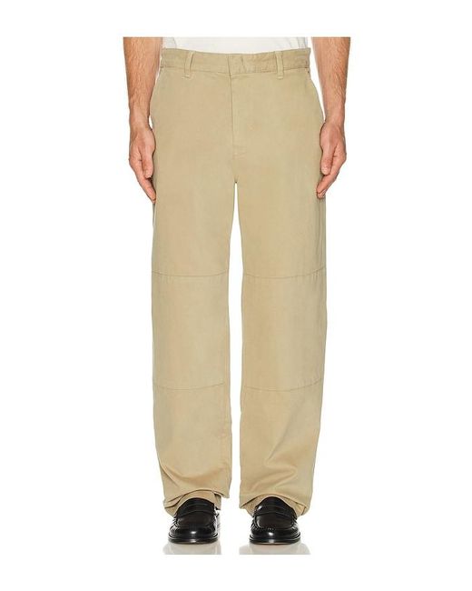 Vince Natural Peached Cotton Henry Pant for men