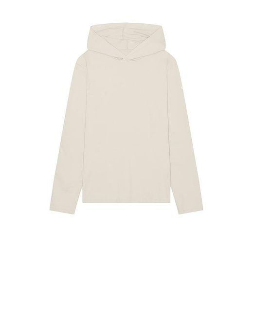 Alo Yoga White Conquer Reform Long Sleeve With Hood for men
