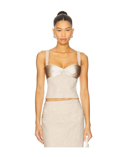 Camila Coelho Natural Cassia Top