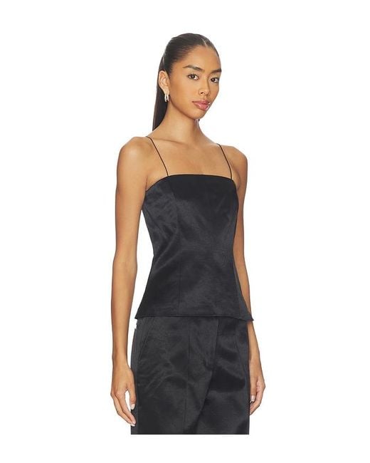 Helmut Lang Black Minimal Slip Top