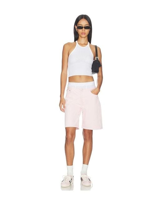 Still Here White Cool Mid Rise Shorts