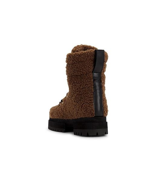 MARIA LUCA Brown Acacia Teddy Hiking Boot