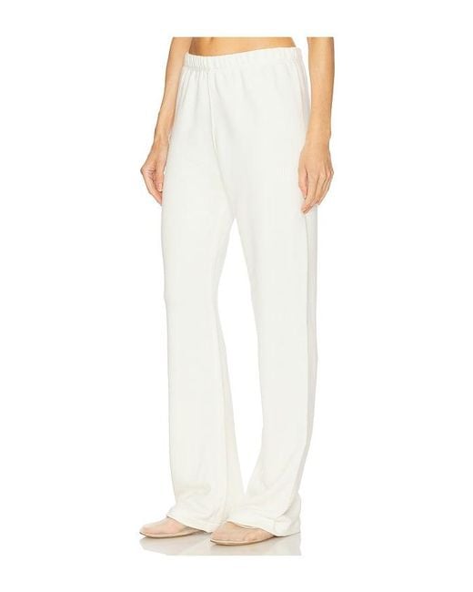 ÉTERNE White Straight Leg Sweatpant
