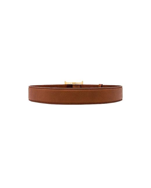 Helsa Brown Logo Contrast Belt