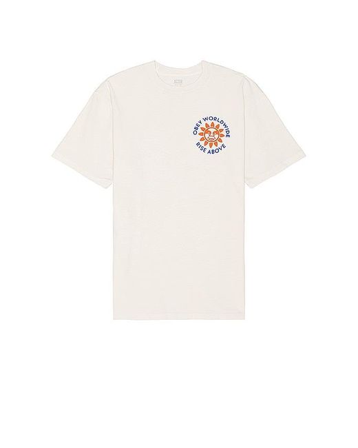 Obey White Rise Above Tee for men