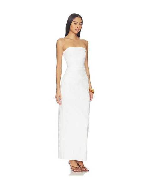 SNDY'S White Mimi Maxi Dress