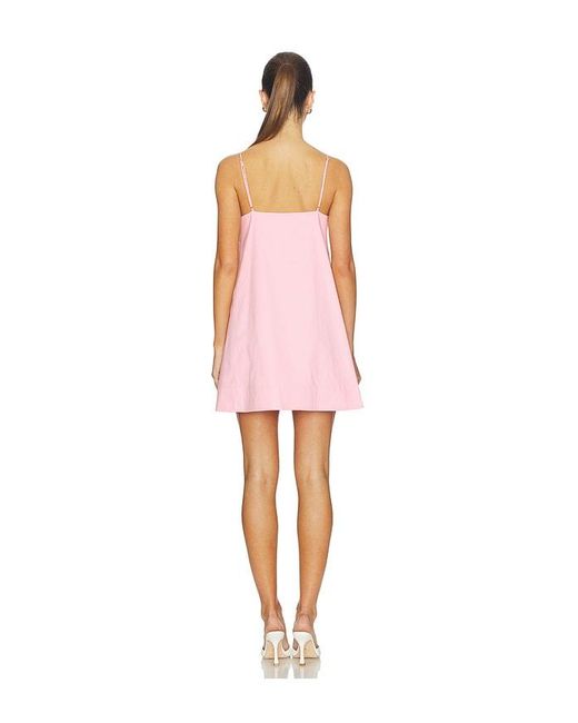 Caroline Constas Pink Vera Mini Dress