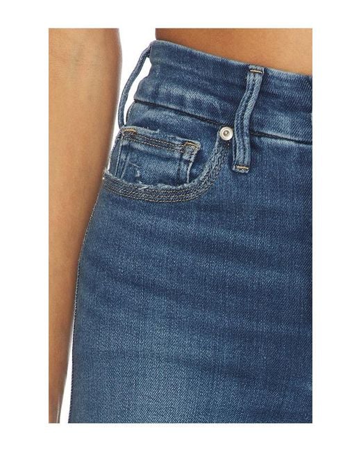 GOOD AMERICAN Blue Soft Tech Good Skate Wide Leg Jeans