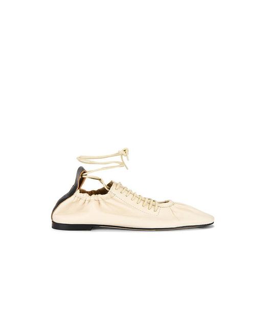 Miista White Consuelo Baillerina Flat