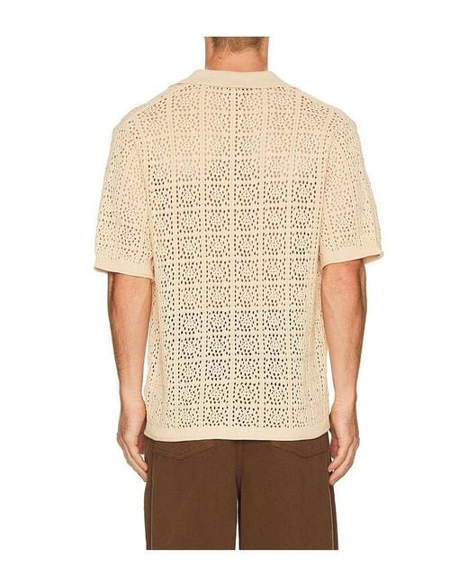 Jonathan Simkhai Natural Billy Short Sleeve Shirt for men